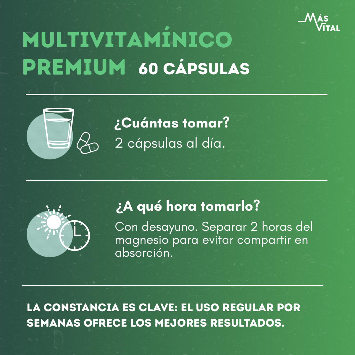 Bisglicinato de Magnesio 1.000 mg & Multivitamínico Premium
