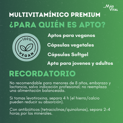 Multivitamínico Premium | 60 cápsulas