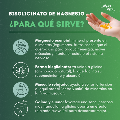 Bisglicinato de Magnesio 1.000 mg & Multivitamínico Premium
