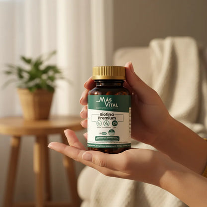 Biotina Premium - Solución capilar, Piel y Uñas | 60 cápsulas