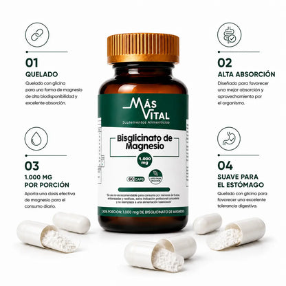 Componentes principales magnesio bisglicinato