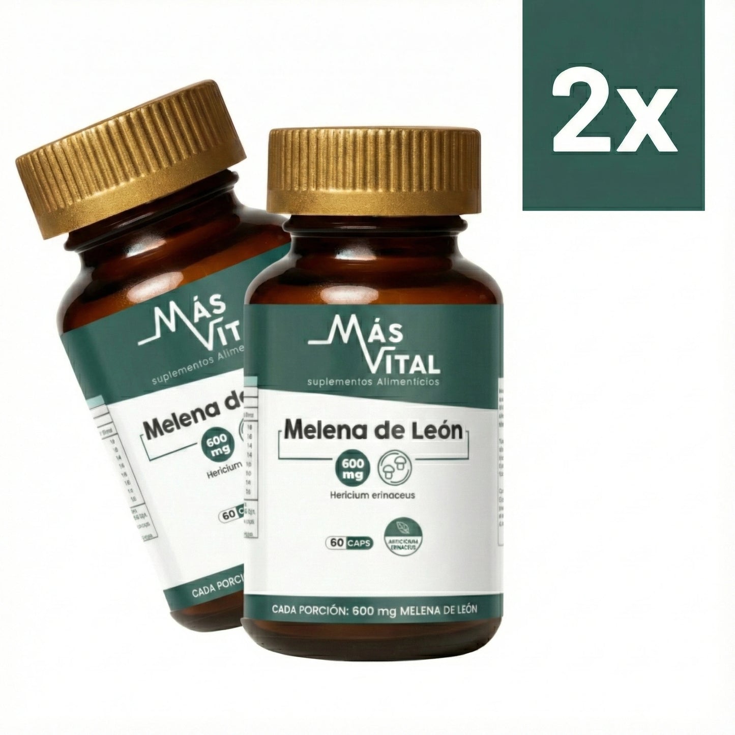 Pack descuento melena de león premium 600 Mg por cápsula. Oferta envío gratis chile
